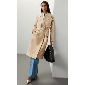 Samantha Sipos Tan Trench Coat Size 6